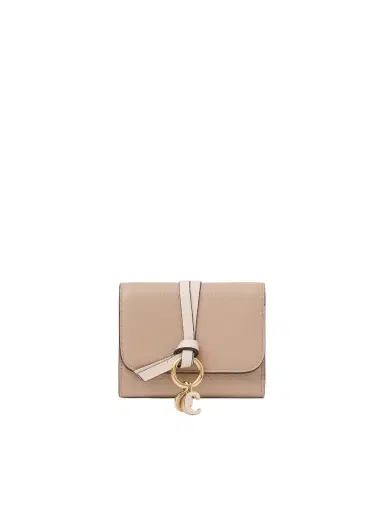 Chloé Small Alphabet tri-fold in grained leather | Thumbnail 1 Chloé Small Alphabet tri-fold in grained leather | Thumbnail 1