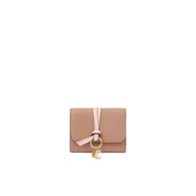 Chloé Small Alphabet tri-fold in grained leather | Thumbnail 1 Chloé Small Alphabet tri-fold in grained leather | Thumbnail 1