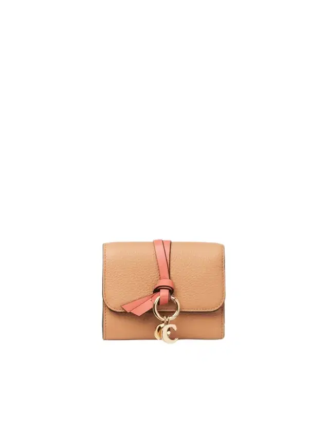 Small Alphabet tri-fold in grained leather Small Alphabet tri-fold in grained leather