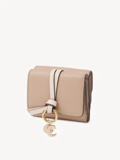 Chloé Mini Alphabet tri-fold in grained leather | Thumbnail 3 Chloé Mini Alphabet tri-fold in grained leather | Thumbnail 3