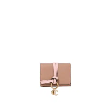 Chloé Mini Alphabet tri-fold in grained leather | Thumbnail 1 Chloé Mini Alphabet tri-fold in grained leather | Thumbnail 1