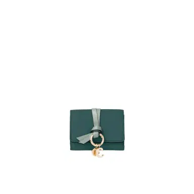 Chloé Mini Alphabet tri-fold in grained leather | Thumbnail 1 Chloé Mini Alphabet tri-fold in grained leather | Thumbnail 1