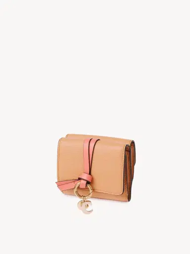 Chloé Mini Alphabet tri-fold in grained leather | Thumbnail 2 Chloé Mini Alphabet tri-fold in grained leather | Thumbnail 2