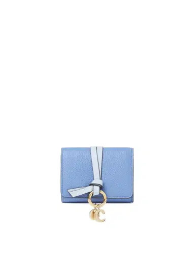 Chloé Mini Alphabet tri-fold in grained leather | Thumbnail 1 Chloé Mini Alphabet tri-fold in grained leather | Thumbnail 1