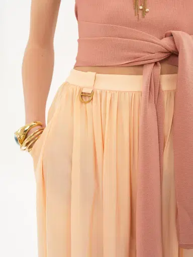 Chloé Fluid pleated pants in silk charmeuse | Thumbnail 6 Chloé Fluid pleated pants in silk charmeuse | Thumbnail 6
