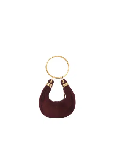 Chloé Mini Bracelet Hobo bag in suede leather | Thumbnail 2 Chloé Mini Bracelet Hobo bag in suede leather | Thumbnail 2