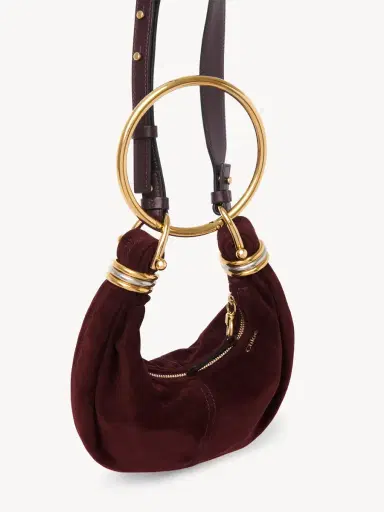 Chloé Mini Bracelet Hobo bag in suede leather | Thumbnail 4 Chloé Mini Bracelet Hobo bag in suede leather | Thumbnail 4