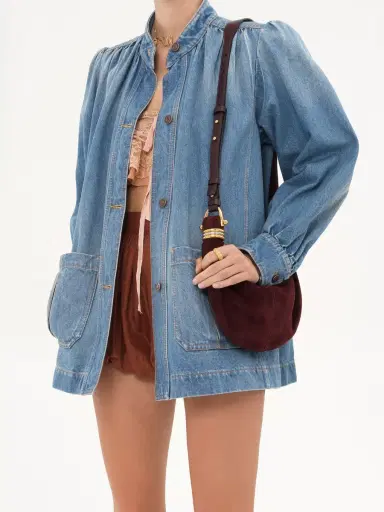 Chloé Mini Bracelet Hobo bag in suede leather | Thumbnail 9 Chloé Mini Bracelet Hobo bag in suede leather | Thumbnail 9