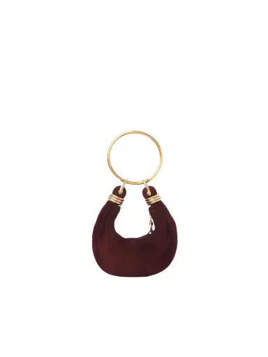 Chloé Mini Bracelet Hobo bag in suede leather | Thumbnail 1 Chloé Mini Bracelet Hobo bag in suede leather | Thumbnail 1
