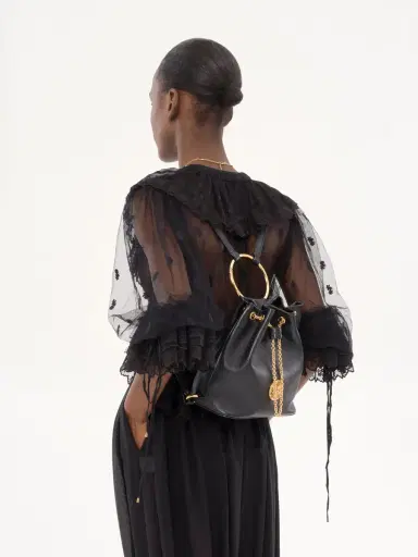 Chloé Small Bracelet backpack in grained leather | Thumbnail 9 Chloé Small Bracelet backpack in grained leather | Thumbnail 9