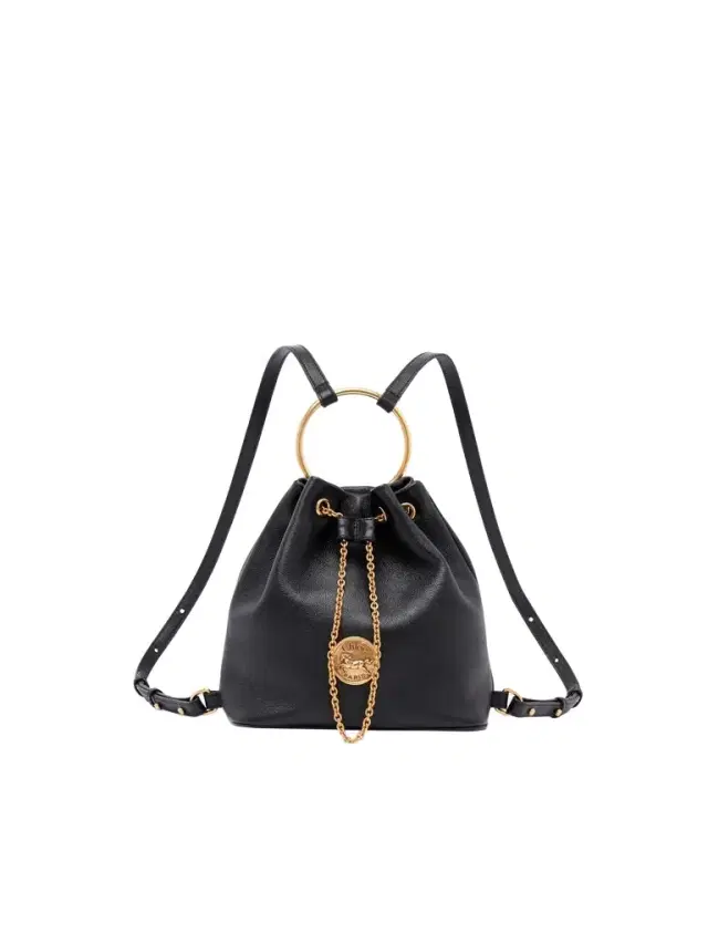 Small Bracelet backpack in grained leather Small Bracelet backpack in grained leather