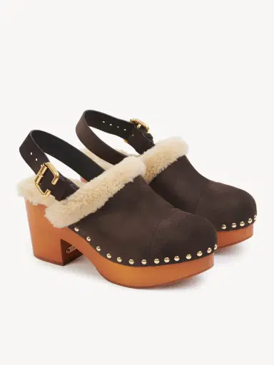 Chloé Jeannette wedge clog | Thumbnail 4 Chloé Jeannette wedge clog | Thumbnail 4