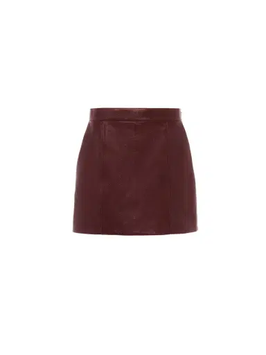 Chloé Straight mini skirt in leather | Thumbnail 1 Chloé Straight mini skirt in leather | Thumbnail 1