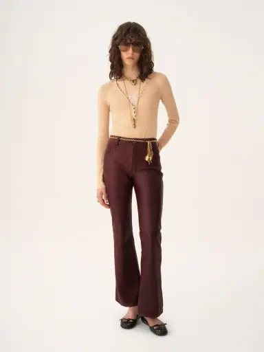 Chloé Flared pants in leather | Thumbnail 4 Chloé Flared pants in leather | Thumbnail 4