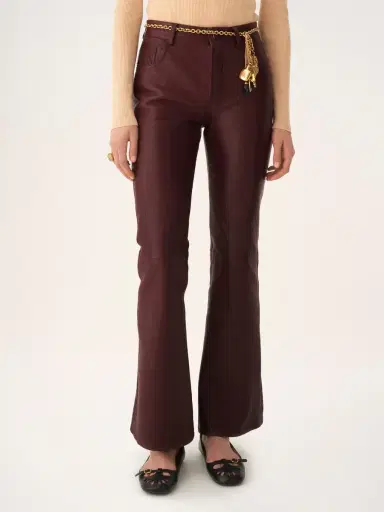 Chloé Flared pants in leather | Thumbnail 5 Chloé Flared pants in leather | Thumbnail 5