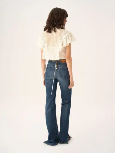 Chloé High-neck cropped top in cotton tulle & lace | Thumbnail 6 Chloé High-neck cropped top in cotton tulle & lace | Thumbnail 6
