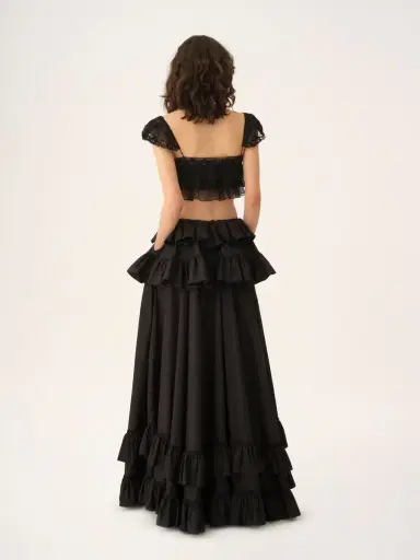 Chloé Ruffled bralette in silk mousseline & lace | Thumbnail 6 Chloé Ruffled bralette in silk mousseline & lace | Thumbnail 6