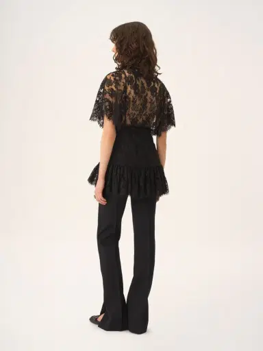 Chloé Fitted ruffle top in lace | Thumbnail 6 Chloé Fitted ruffle top in lace | Thumbnail 6