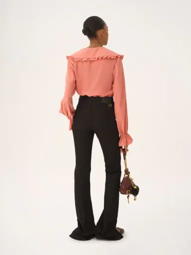 Chloé Fluid ruffle blouse in crêpe de chine | Thumbnail 6 Chloé Fluid ruffle blouse in crêpe de chine | Thumbnail 6