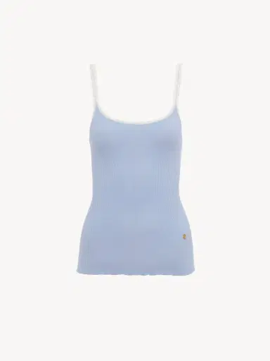 Chloé Fitted tank top in cotton | Thumbnail 2 Chloé Fitted tank top in cotton | Thumbnail 2