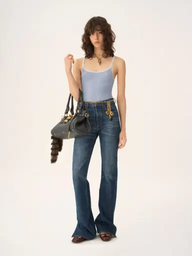Chloé Fitted tank top in cotton | Thumbnail 3 Chloé Fitted tank top in cotton | Thumbnail 3