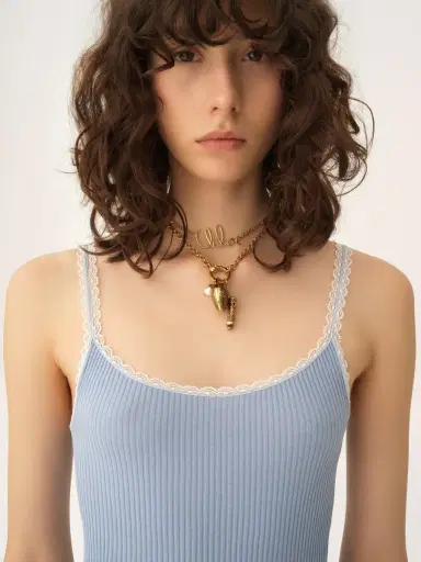 Chloé Fitted tank top in cotton | Thumbnail 6 Chloé Fitted tank top in cotton | Thumbnail 6