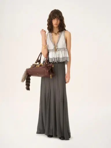 Chloé Fluid maxi skirt in silk mousseline | Thumbnail 3 Chloé Fluid maxi skirt in silk mousseline | Thumbnail 3