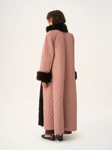 Chloé Long hybrid coat in technical satin | Thumbnail 5 Chloé Long hybrid coat in technical satin | Thumbnail 5
