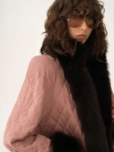 Chloé Long hybrid coat in technical satin | Thumbnail 6 Chloé Long hybrid coat in technical satin | Thumbnail 6