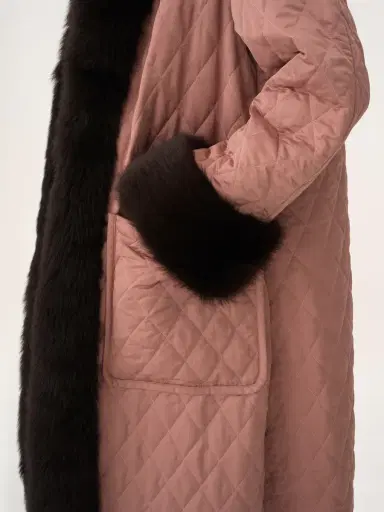 Chloé Long hybrid coat in technical satin | Thumbnail 7 Chloé Long hybrid coat in technical satin | Thumbnail 7