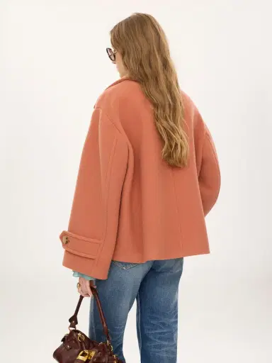 Chloé Oversized short coat in wool | Thumbnail 5 Chloé Oversized short coat in wool | Thumbnail 5