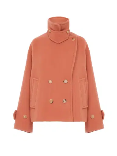 Chloé Oversized short coat in wool | Thumbnail 1 Chloé Oversized short coat in wool | Thumbnail 1
