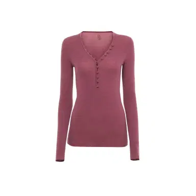 Chloé Henley shirt in a merino wool knit | Thumbnail 1 Chloé Henley shirt in a merino wool knit | Thumbnail 1