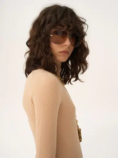 Chloé Henley shirt in a merino wool knit | Thumbnail 4 Chloé Henley shirt in a merino wool knit | Thumbnail 4