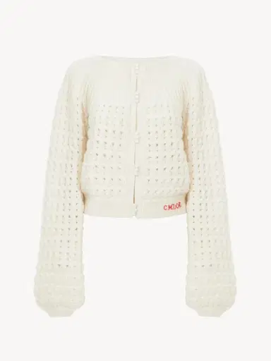 Chloé Round-neck cardigan in a wool & cashmere knit | Thumbnail 2 Chloé Round-neck cardigan in a wool & cashmere knit | Thumbnail 2
