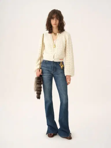 Chloé Round-neck cardigan in a wool & cashmere knit | Thumbnail 3 Chloé Round-neck cardigan in a wool & cashmere knit | Thumbnail 3