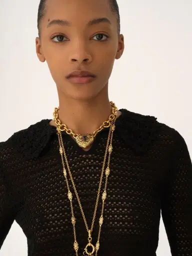Chloé Elbow-sleeve collar sweater in a wool knit | Thumbnail 6 Chloé Elbow-sleeve collar sweater in a wool knit | Thumbnail 6