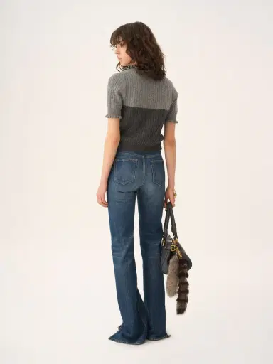 Chloé Short-sleeve polo sweater in a wool & cashmere knit | Thumbnail 5 Chloé Short-sleeve polo sweater in a wool & cashmere knit | Thumbnail 5