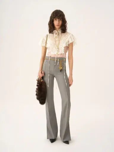 Chloé Tailored pants in chiné wool | Thumbnail 3 Chloé Tailored pants in chiné wool | Thumbnail 3
