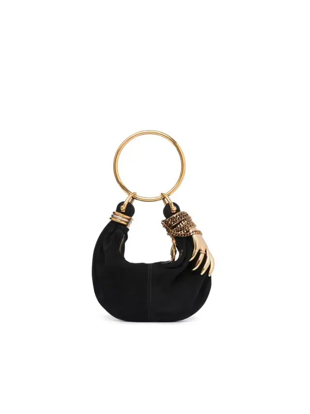 Mini Bracelet Hobo bag in suede leather Mini Bracelet Hobo bag in suede leather