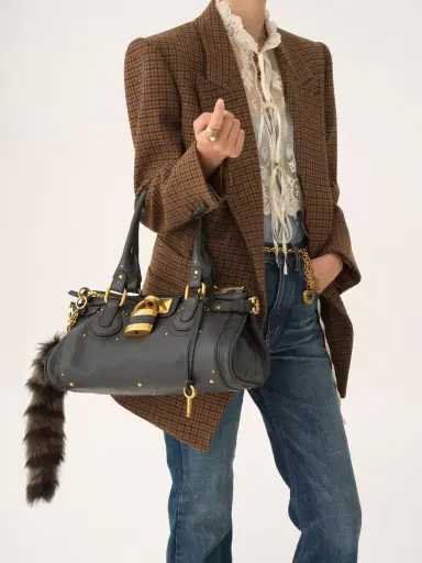Chloé Paddington bag in grained leather | Thumbnail 3 Chloé Paddington bag in grained leather | Thumbnail 3