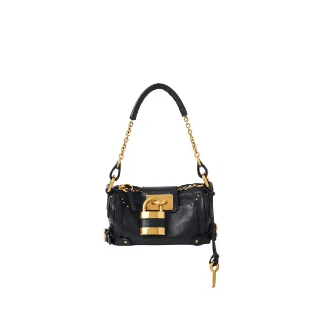 Small Paddington chain bag in grained leather Small Paddington chain bag in grained leather