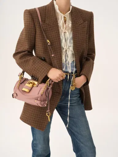 Chloé Small Paddington chain bag in grained leather | Thumbnail 3 Chloé Small Paddington chain bag in grained leather | Thumbnail 3