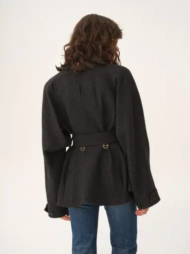 Chloé Utilitarian jacket in houndstooth wool | Thumbnail 5 Chloé Utilitarian jacket in houndstooth wool | Thumbnail 5
