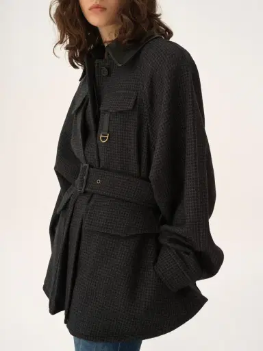 Chloé Utilitarian jacket in houndstooth wool | Thumbnail 6 Chloé Utilitarian jacket in houndstooth wool | Thumbnail 6