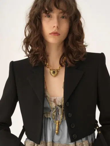 Chloé Cropped Spencer jacket in wool crêpe | Thumbnail 7 Chloé Cropped Spencer jacket in wool crêpe | Thumbnail 7