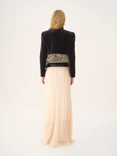 Chloé Fitted Spencer jacket in velvet | Thumbnail 5 Chloé Fitted Spencer jacket in velvet | Thumbnail 5