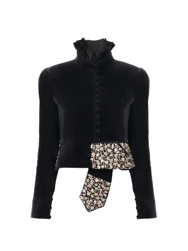 Fitted Spencer jacket in velvet Fitted Spencer jacket in velvet