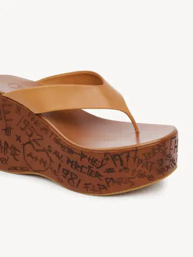 Chloé Maxime wedge slide | Thumbnail 5 Chloé Maxime wedge slide | Thumbnail 5