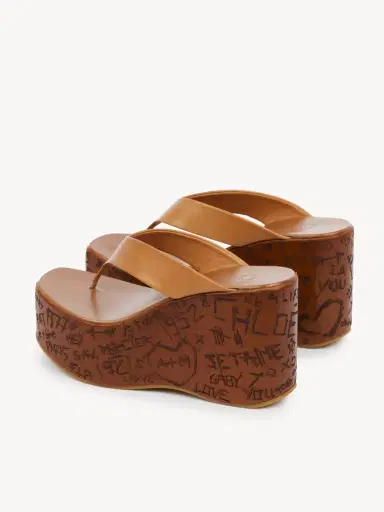 Chloé Maxime wedge slide | Thumbnail 6 Chloé Maxime wedge slide | Thumbnail 6